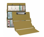 WhiteCoat Clipboard® Trifold - Tactical Brown Respiratory Therapy Edition
